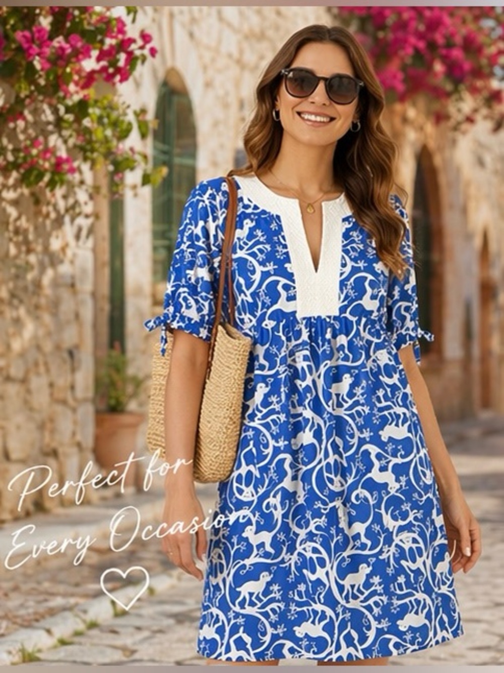 Lilly Pulitzer Shake It Up Blue Monkey Print Dress Size 4 Resort Vacation
